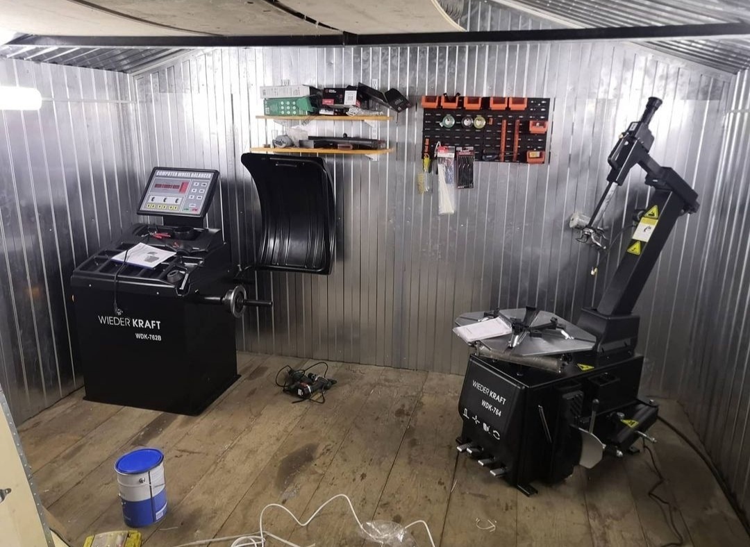 установка шиномонтажных станков